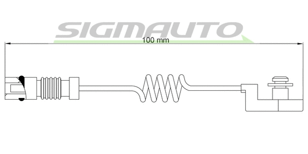 Warning Contact, brake pad wear (WI0580)