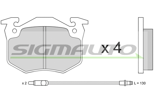 Brake Pad Set, disc brake (SPA230)
