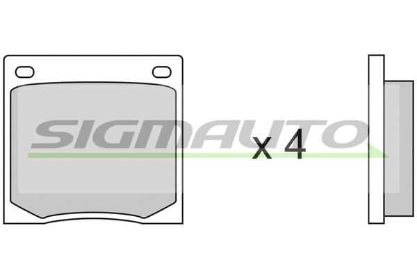 Brake Pad Set, disc brake (SPA070)