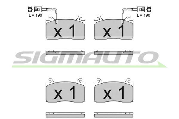 Brake Pad Set, disc brake (SPB833)
