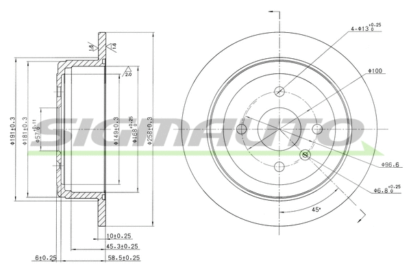 Brake Disc (DBB187S)
