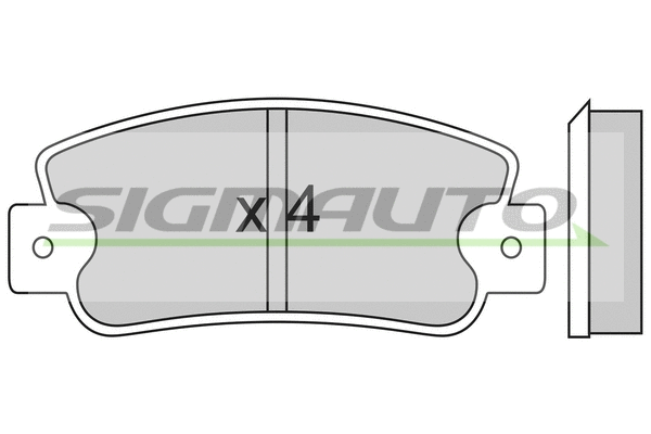 Brake Pad Set, disc brake (SPA211)
