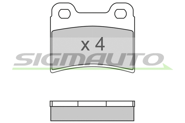 Brake Pad Set, disc brake (SPA630)