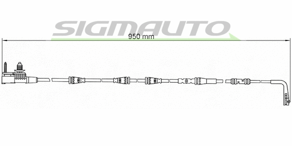 Warning Contact, brake pad wear (WI0782)