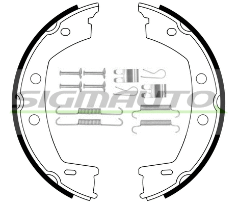 Brake Shoe Set, parking brake (SFA442-1)