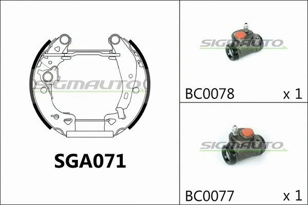 Brake Shoe Set (SGA071)