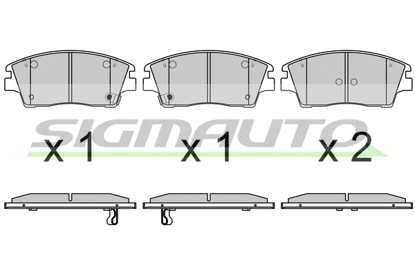 Brake Pad Set, disc brake (SPB660)