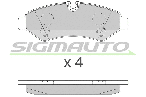 Brake Pad Set, disc brake (SPB848)