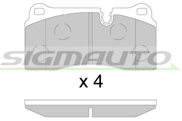 Brake Pad Set, disc brake (SPB895)