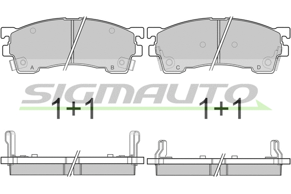 Brake Pad Set, disc brake (SPA622)