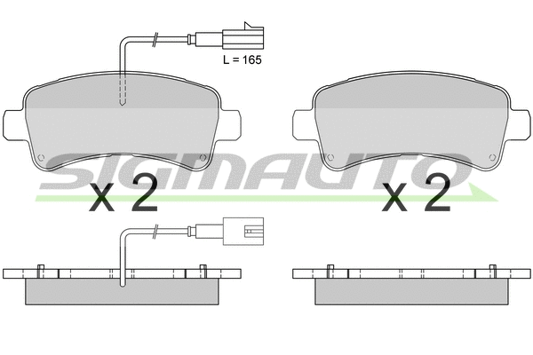 Brake Pad Set, disc brake (SPB681)