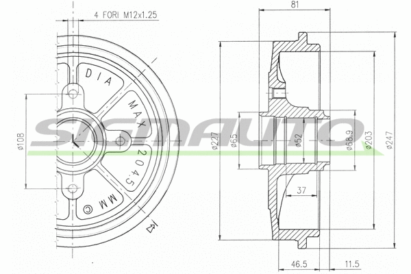 Brake Drum (DR5471)
