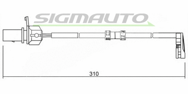 Warning Contact, brake pad wear (WI0727)