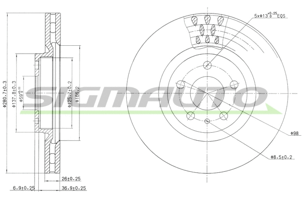 Brake Disc (DBA474V)