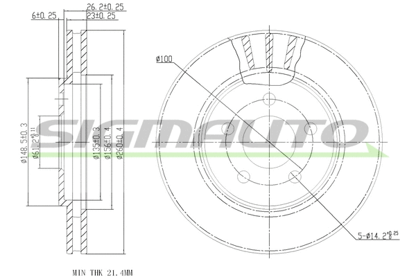 Brake Disc (DBB407V)