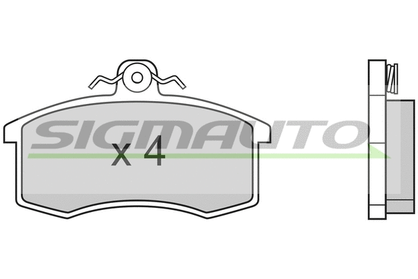 Brake Pad Set, disc brake (SPA333)