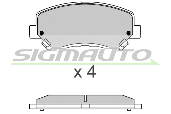 Brake Pad Set, disc brake (SPB635)