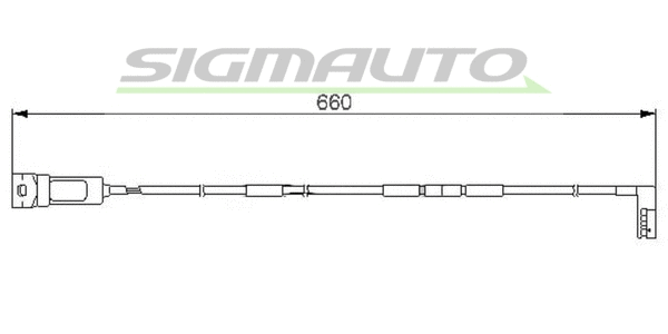 Warning Contact, brake pad wear (WI0521)