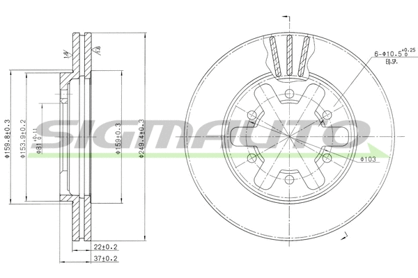Brake Disc (DBA421V)