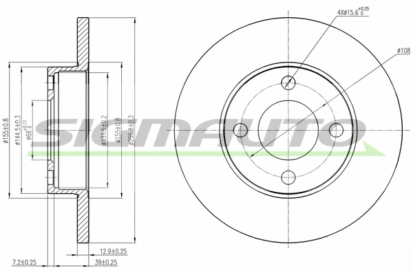 Brake Disc (DBA048S)