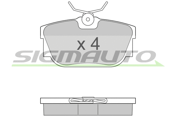 Brake Pad Set, disc brake (SPA958)