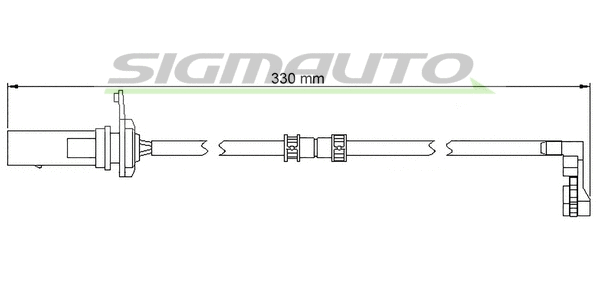 Warning Contact, brake pad wear (WI0953)