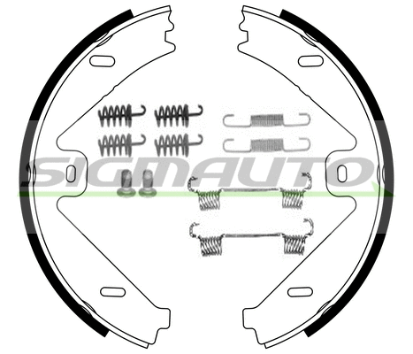 Brake Shoe Set, parking brake (SFA319-1)