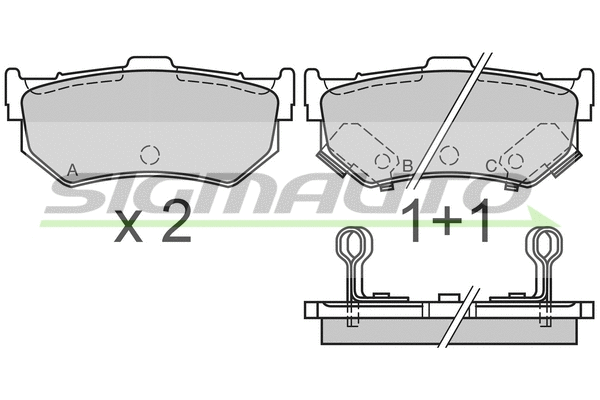 Brake Pad Set, disc brake (SPA291)