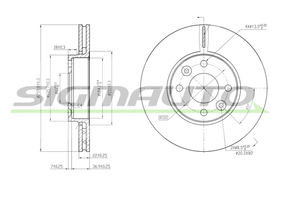 Brake Disc (DBB201V)