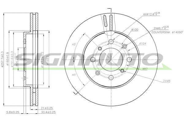 Brake Disc (DBB610V)