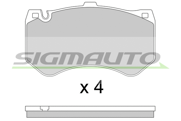 Brake Pad Set, disc brake (SPB779)