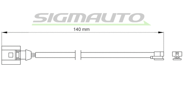 Warning Contact, brake pad wear (WI0703)