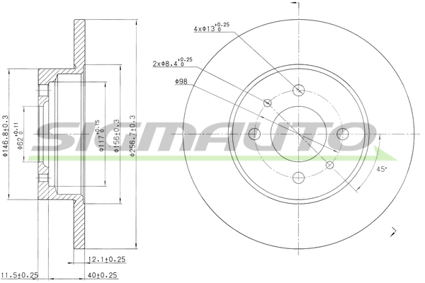 Brake Disc (DBA109S)