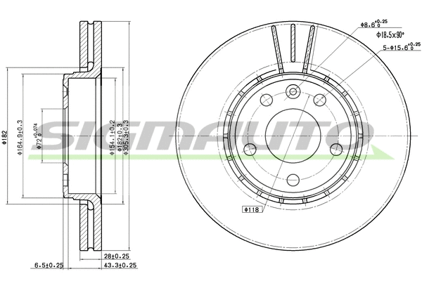 Brake Disc (DBB204V)