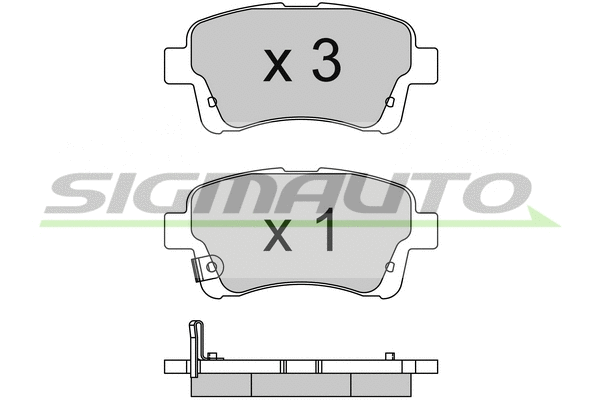 Brake Pad Set, disc brake (SPB740)
