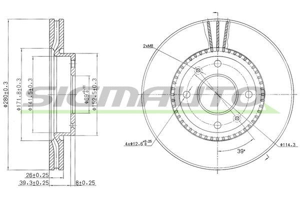 Brake Disc (DBB522V)