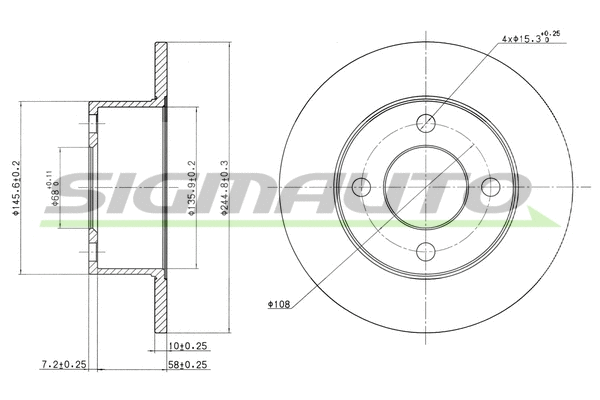 Brake Disc (DBA625S)