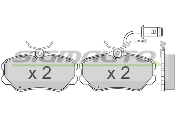 Brake Pad Set, disc brake (SPA474)