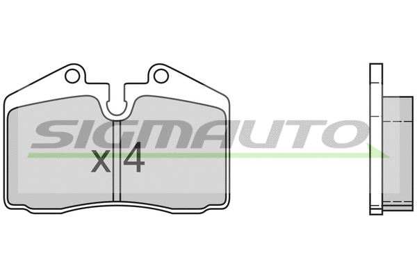 Brake Pad Set, disc brake (SPA399)