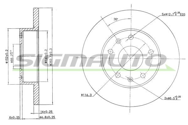 Brake Disc (DBB100S)