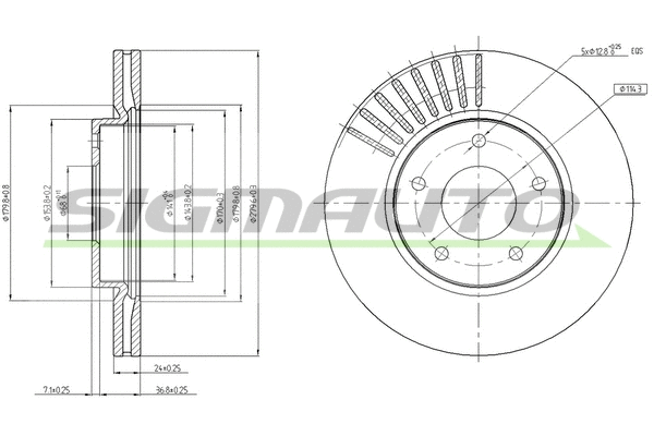 Brake Disc (DBC100V)