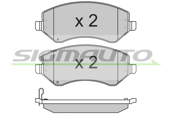 Brake Pad Set, disc brake (SPB221)
