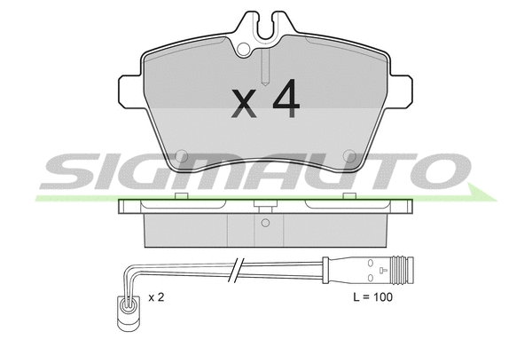 Brake Pad Set, disc brake (SPB189)