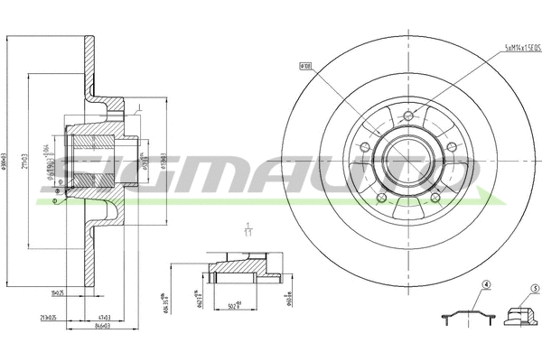 Brake Disc (DBB654S)