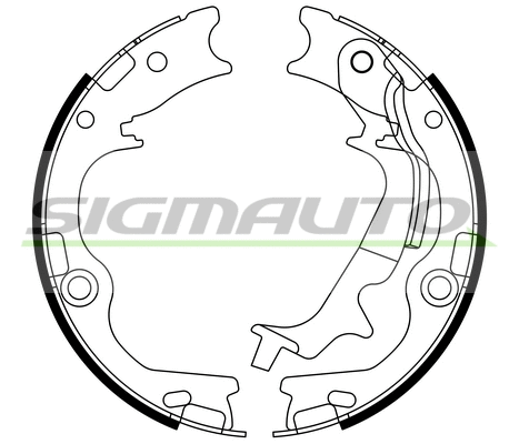 Brake Shoe Set, parking brake (SFA807)