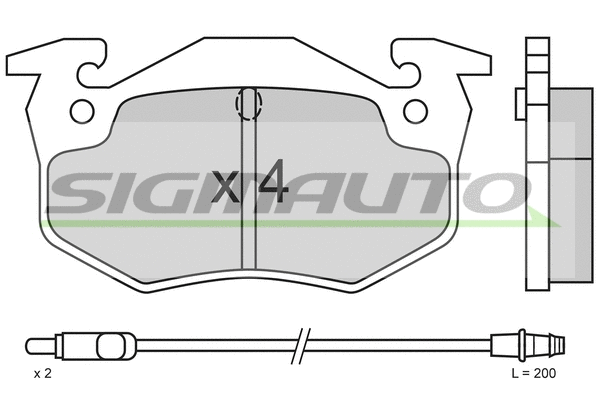 Brake Pad Set, disc brake (SPA338)