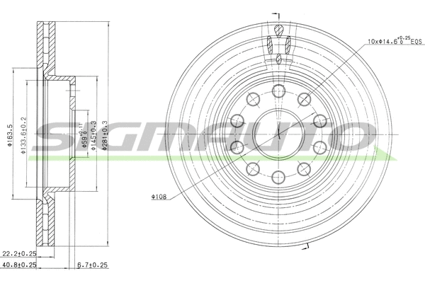 Brake Disc (DBA803V)