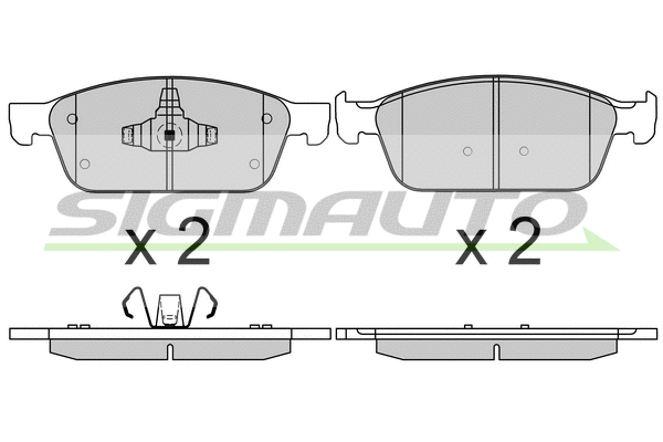 Brake Pad Set, disc brake (SPB751)