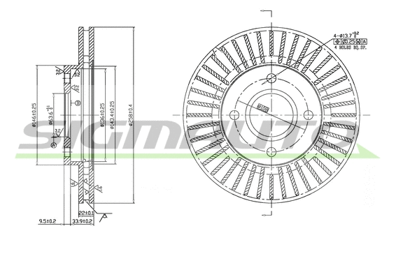 Brake Disc (DBB072V)