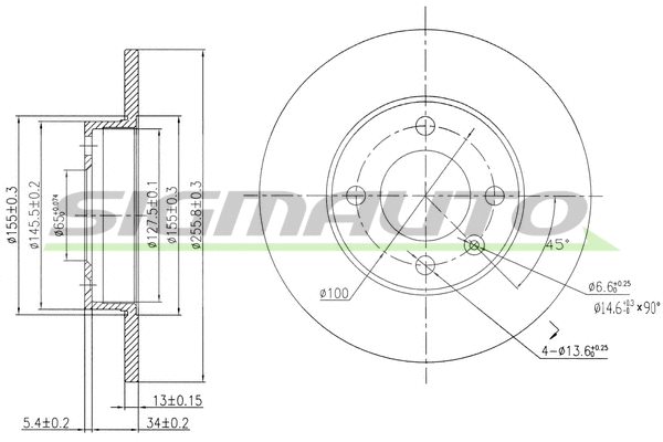 Brake Disc (DBA205S)